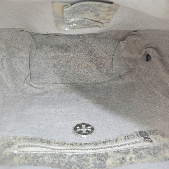 🆕 Tory Burch Special Edition Ella Straw Tote Beaded Logo Lining & Drawstring - Picture 14 of 17